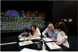 香港ifc商场夏日呈献 互动艺术数码作品《Sketch Town》