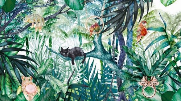 宝诗龙BOUCHERON动物珠宝系列：听，棕榈摇曳， 是谁在翩然起舞？