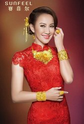 唯有至纯金最宜中国红 赛菲尔珠宝新一季平面广告大片官微首发