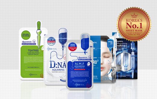 美迪惠尔(MEDIHEAL)连续三年蝉联韩国贴片面膜品类榜首