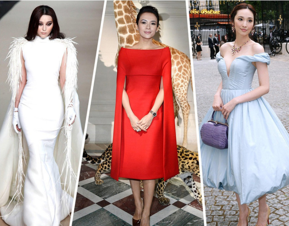巴黎高定时装周上的中国女星 女王华服大比拼