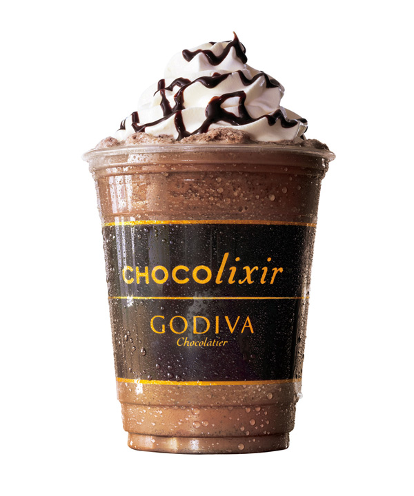 全新GODIVA歌帝梵咖啡黑巧克力冰莹上市