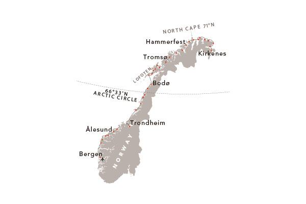 挪威西海岸邮轮至美至存7日经典航程