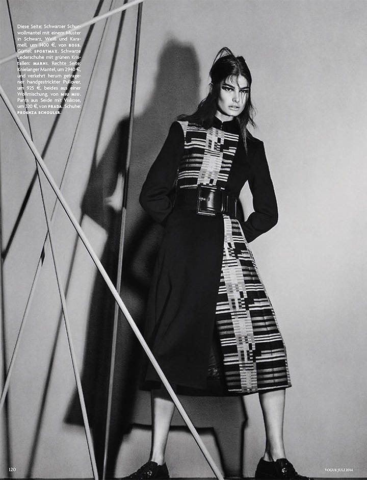 Ophelie Guillermand《Vogue》德国版2014年7月号