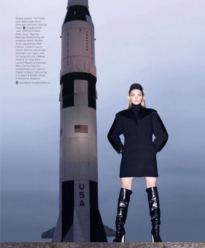 Anna Jagodzinska《Harper’s Bazaar》美国版2014年8月号