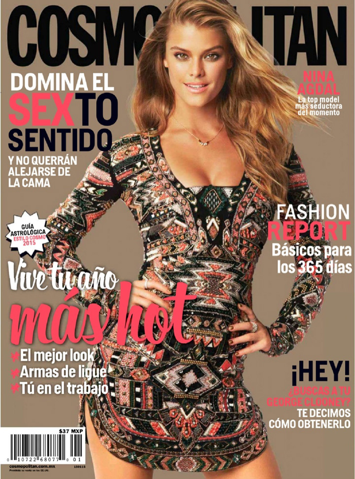 Nina Agdal《Cosmopolitan》墨西哥版2015年1月号