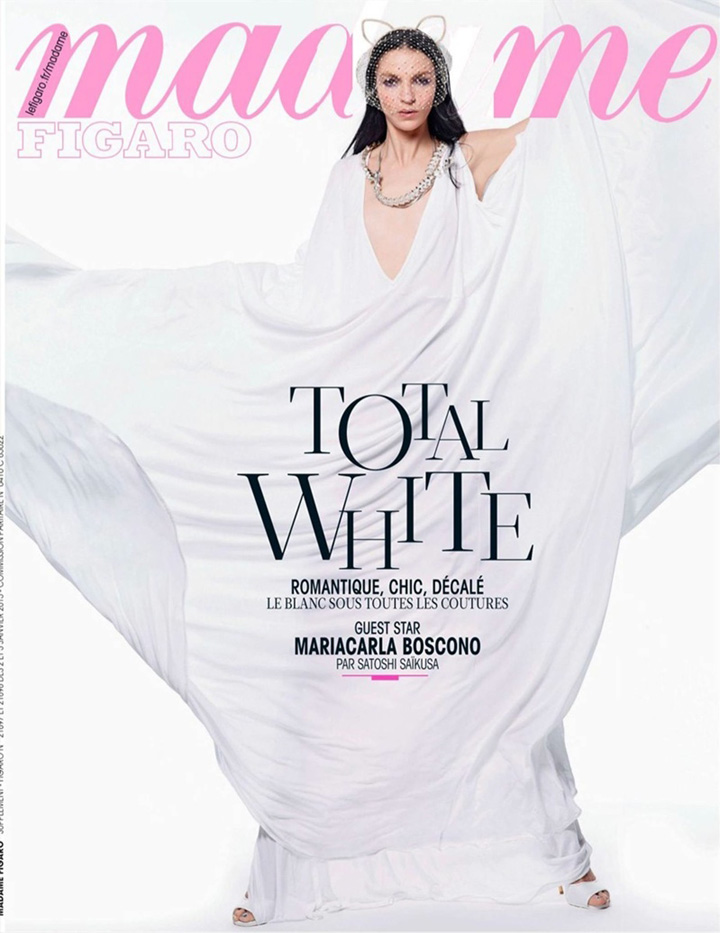Mariacarla Boscono《Madame Figaro》杂志2015年1月号