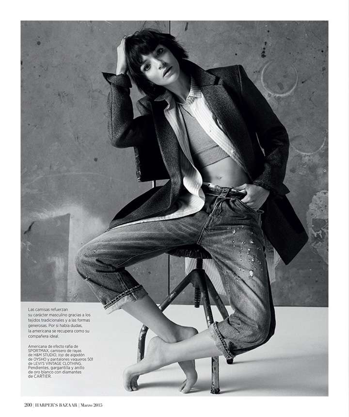 Mariacarla Boscono《Harper’s Bazaar》西班牙版2015年3月号