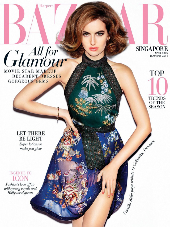 Camilla Belle《Harper’s Bazaar》新加坡版2015年4月号