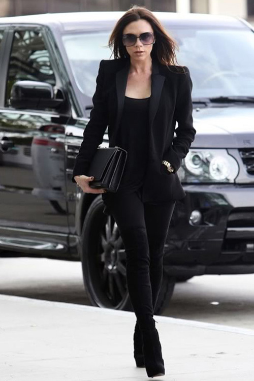 Victoria Beckham 经典帅黑造型特集