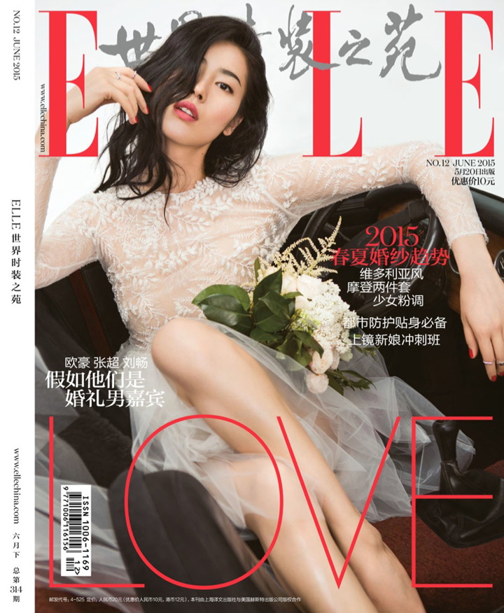 刘雯+崔始源《Elle》中国版2015年6月号