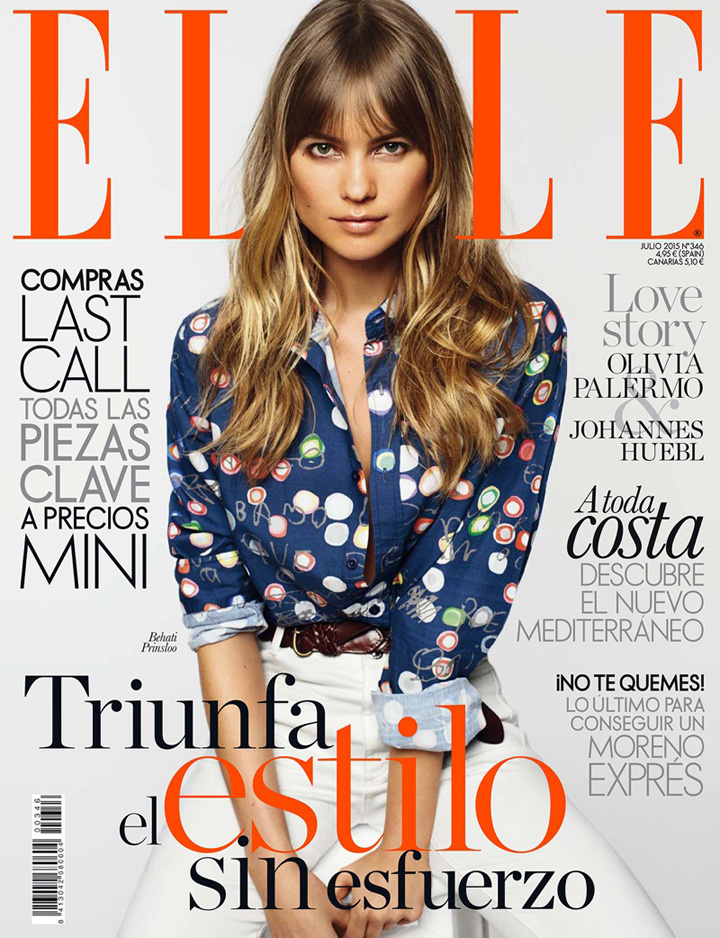 Behati Prinsloo《Elle》西班牙版2015年7月号