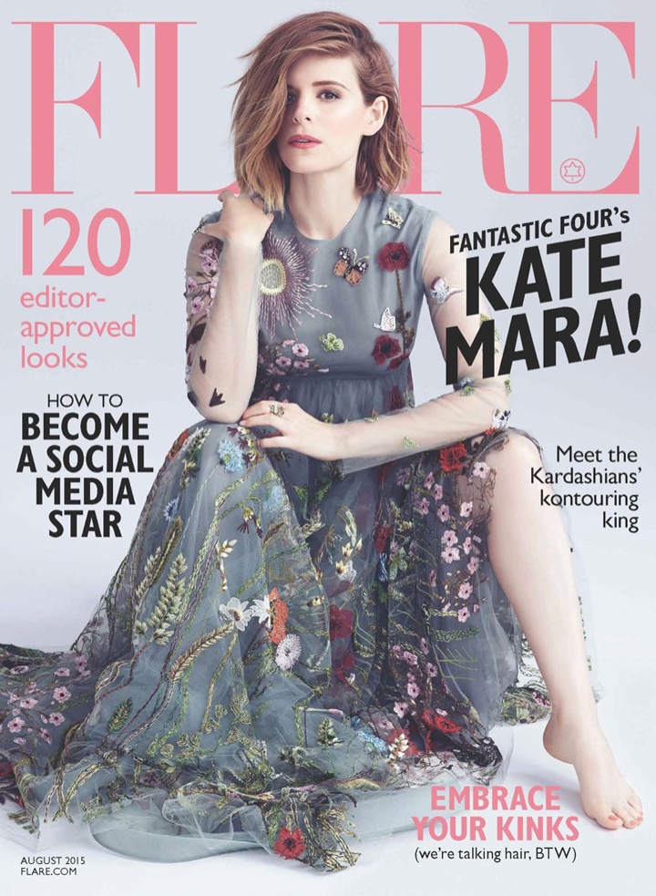 Kate Mara《Flare》杂志2015年8月号