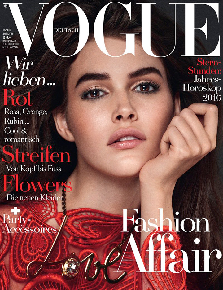 Vanessa Moody《Vogue》德国版2016年1月号