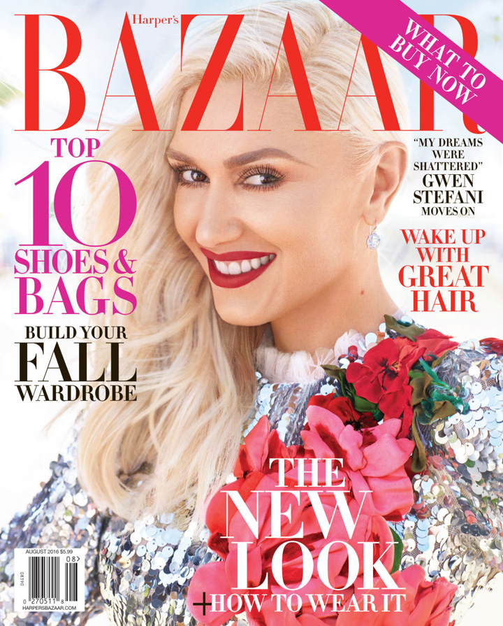 Gwen Stefani《Harper's Bazaar》美国版2016年8月号