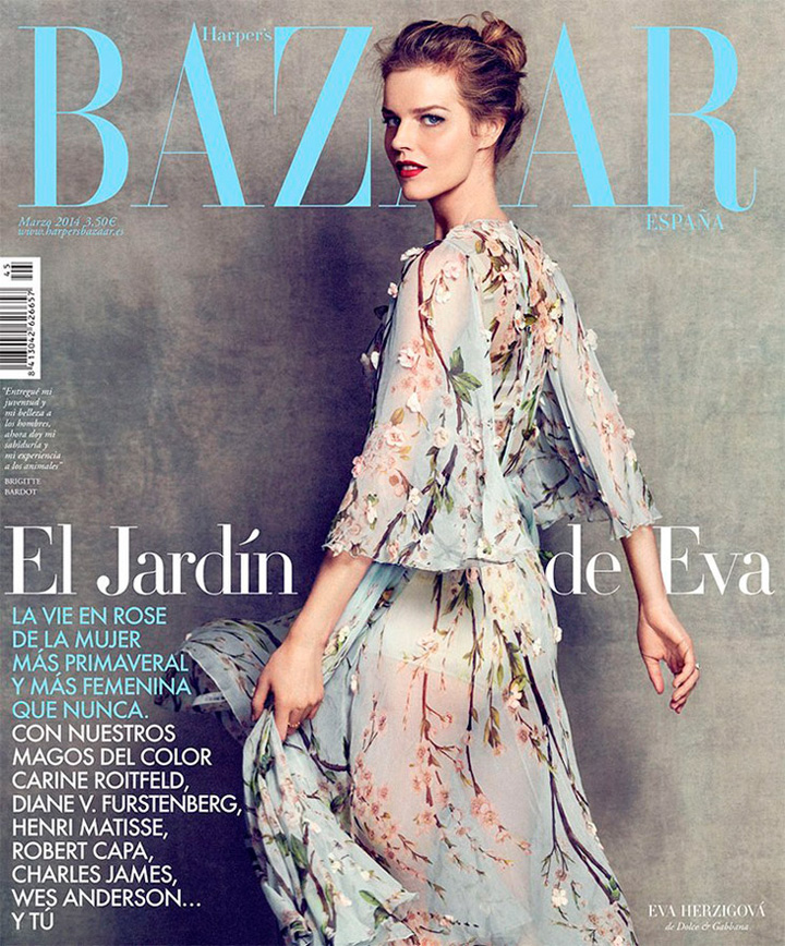 Eva Herzigova《Harper’s Bazaar》西班牙版2014年3月号