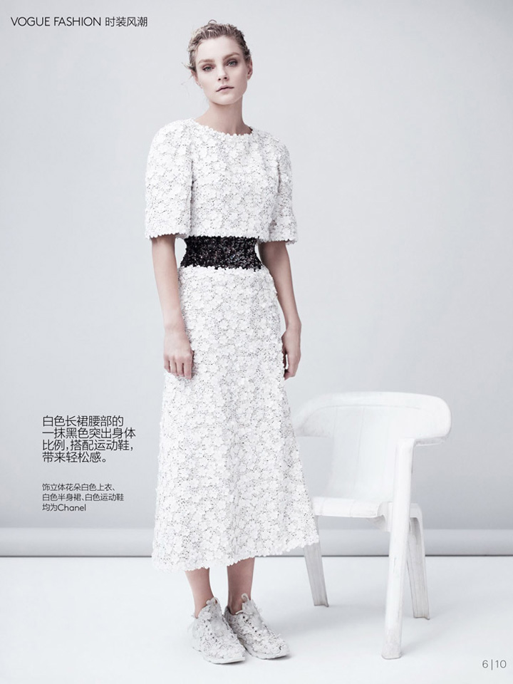 Jessica Stam《Vogue》中国版2014年4月号