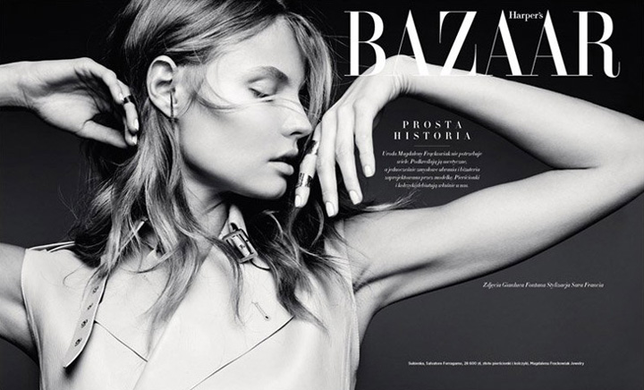 Magdalena Frackowiak《Harper’s Bazaar》波兰版2014年4月号