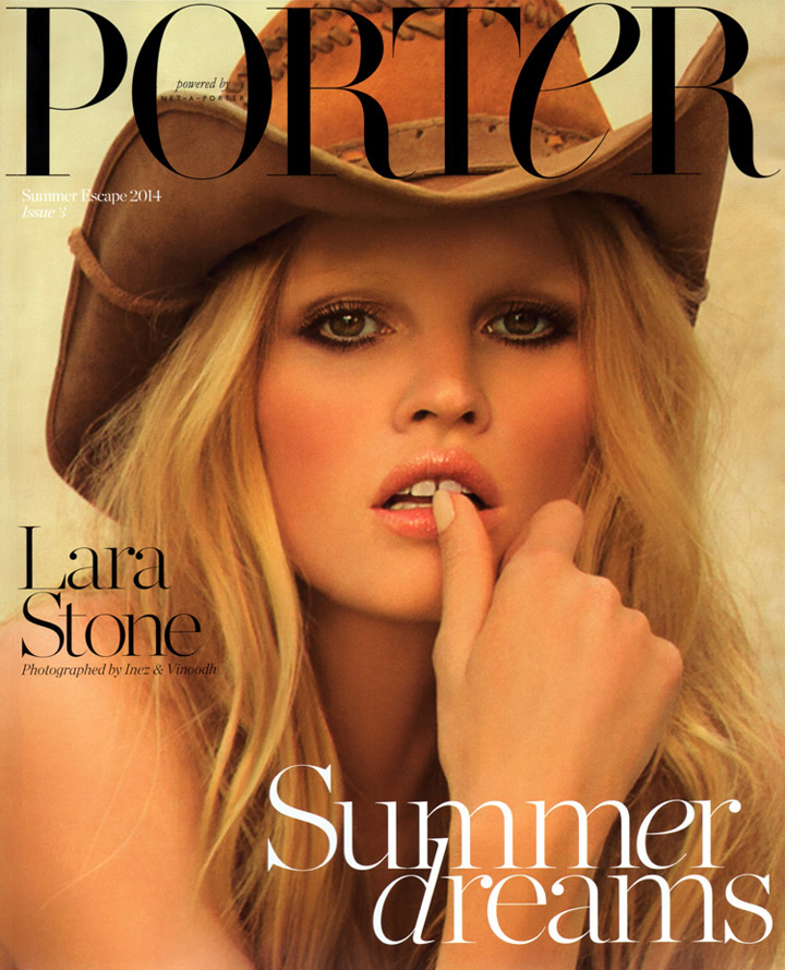 Lara Stone《Porter》杂志2014年夏季刊大片