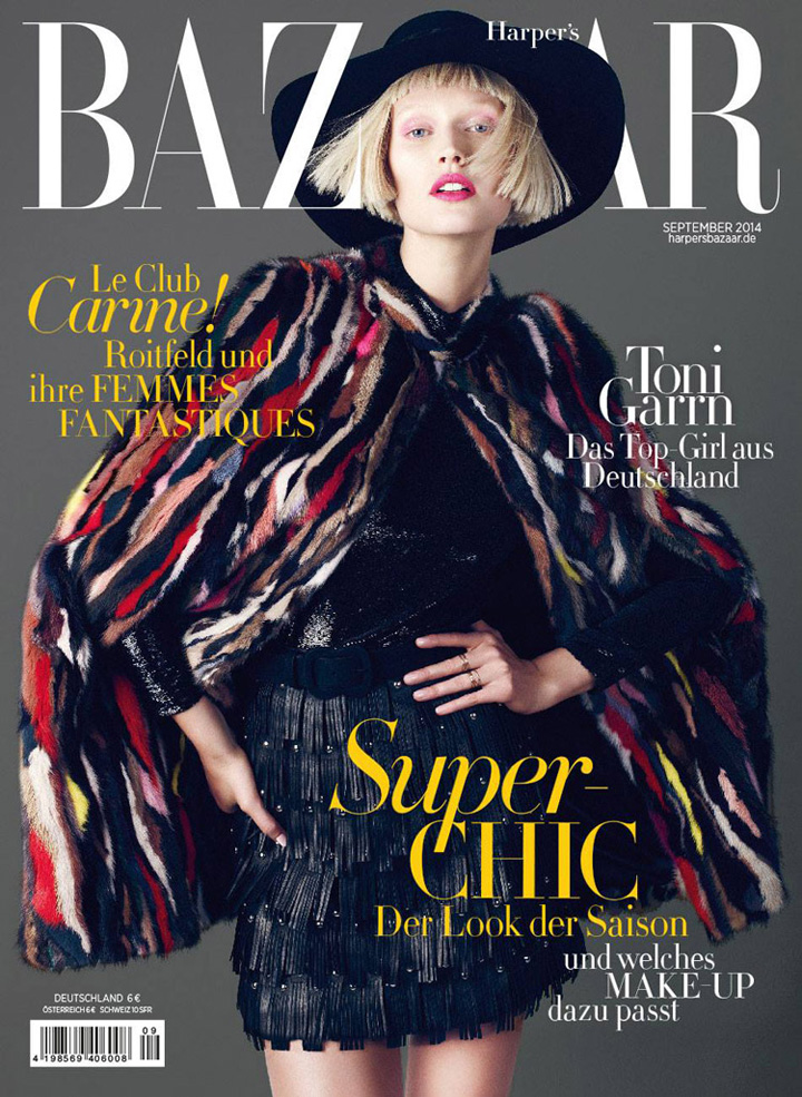 Toni Garrn《Harper’s Bazaar》德国版2014年9月号