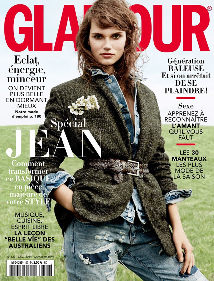 Giedre Dukauskaite《Glamour》法国版2014年12月号