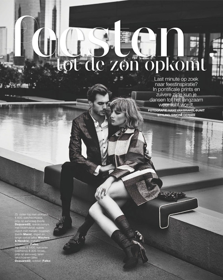 「约会之夜」《Marie Claire》荷兰版2015年1月号
