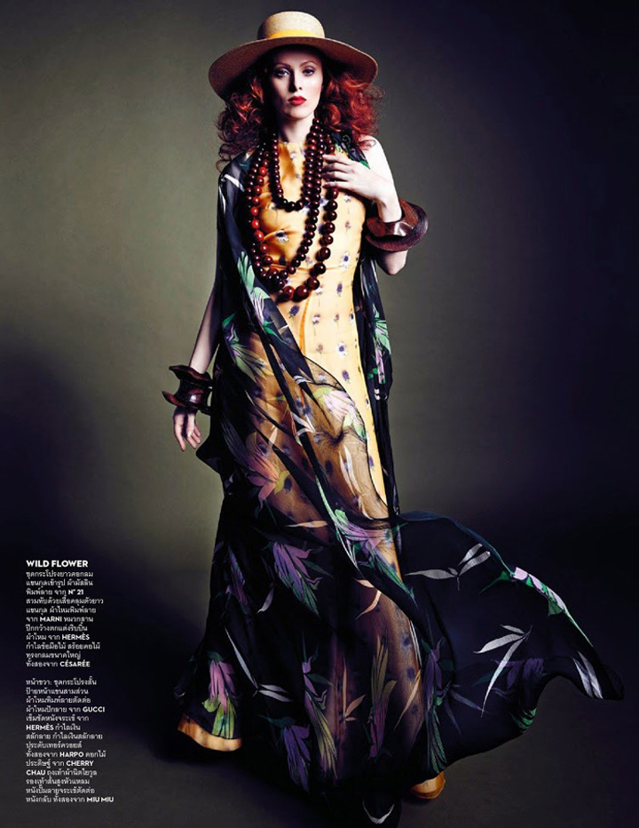 Karen Elson《Vogue》泰国版2015年3月号