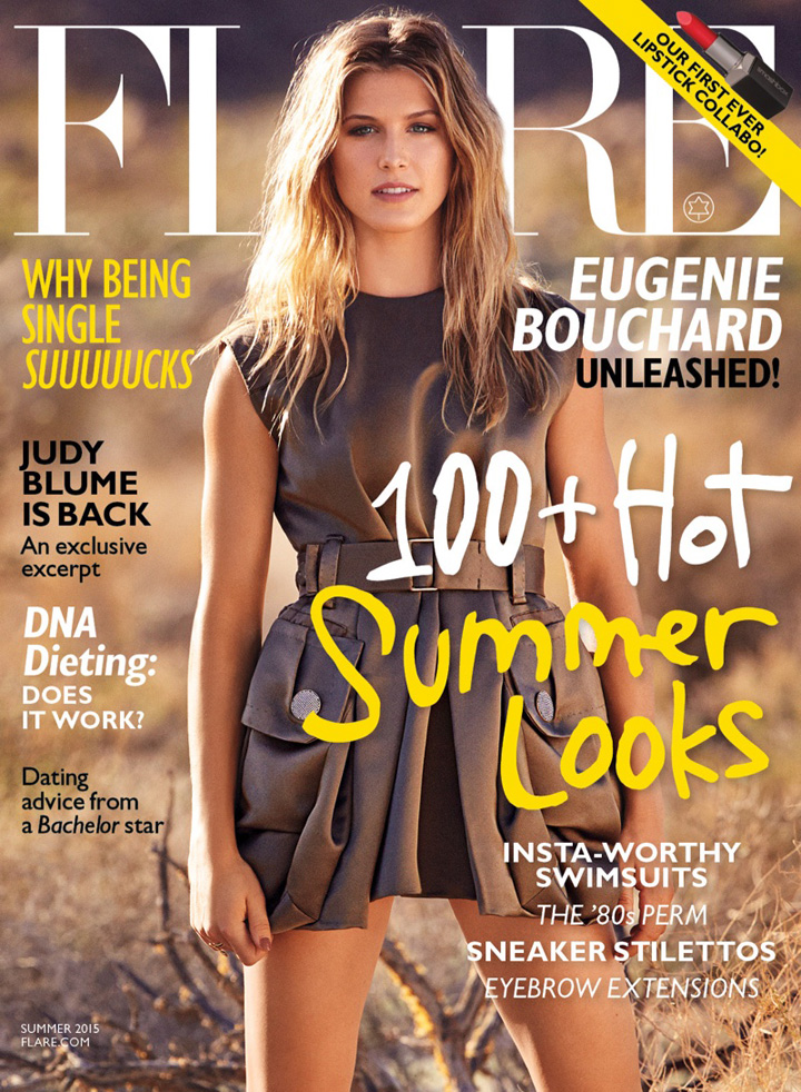 Eugenie Bouchard《Flare》杂志2015年夏季刊