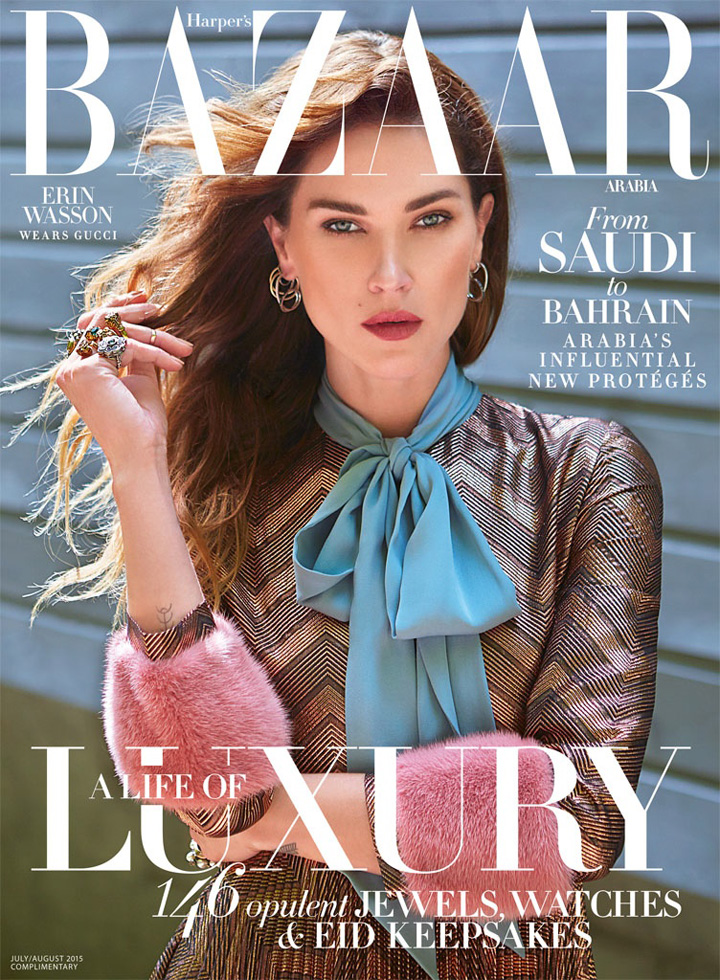 Erin Wasson《Harper’s Bazaar》阿拉伯版2015年7/8月号