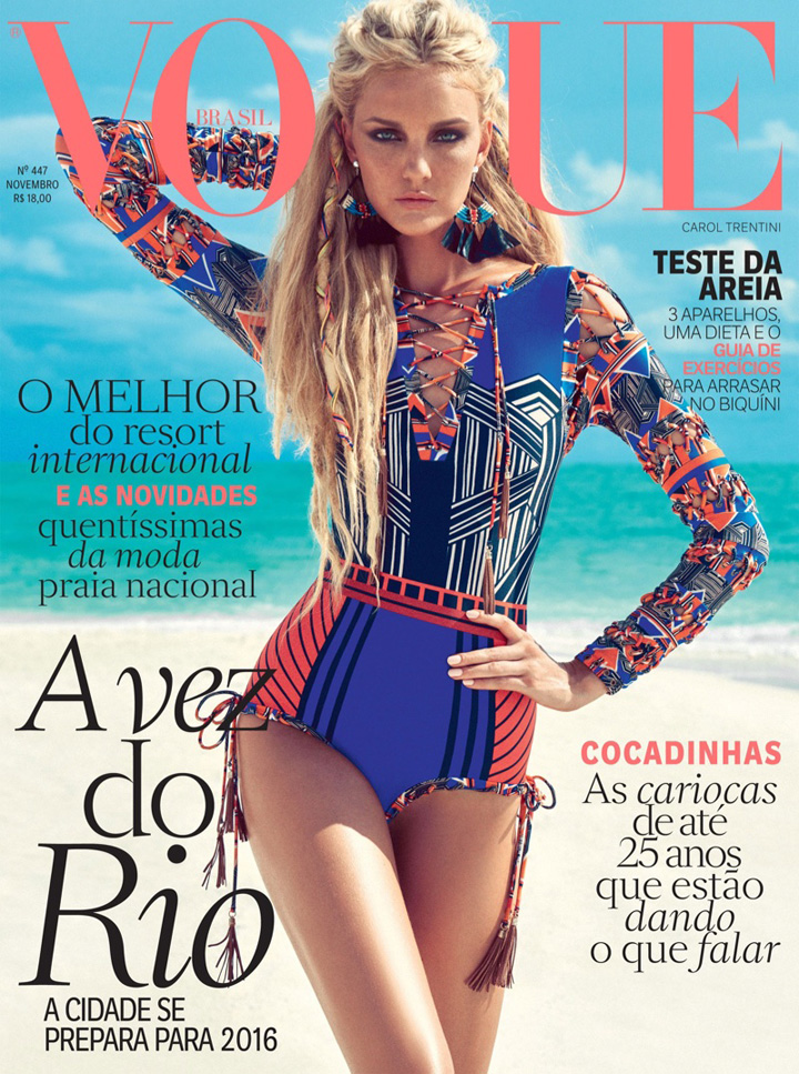 Caroline Trentini《Vogue》巴西版2015年11月号