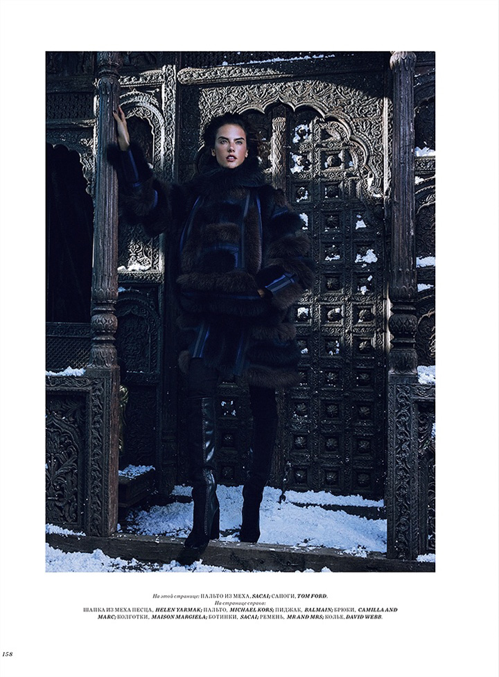 Alessandra Ambrosio《Harper’s Bazaar》哈萨克版2015年12月号