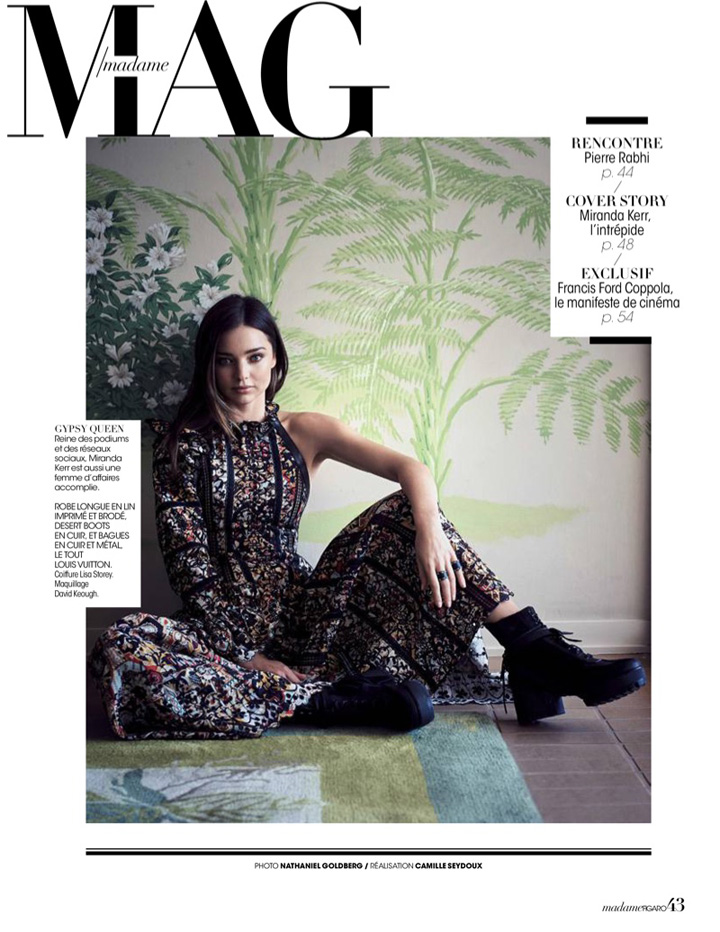 Miranda Kerr《Madame Figaro》杂志2015年12月号