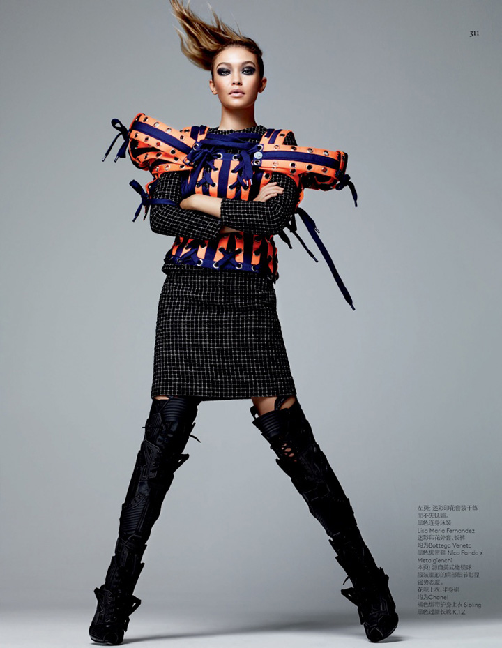 Gigi Hadid《Vogue》中国版2016年3月号