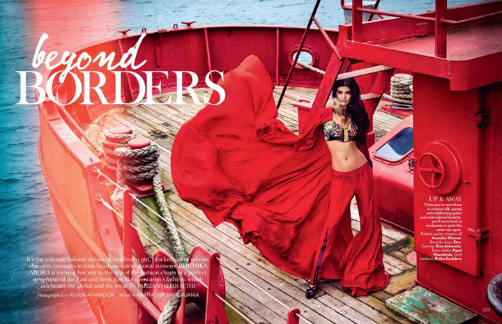 Bhumika Arora《Vogue》印度版2016年2月号