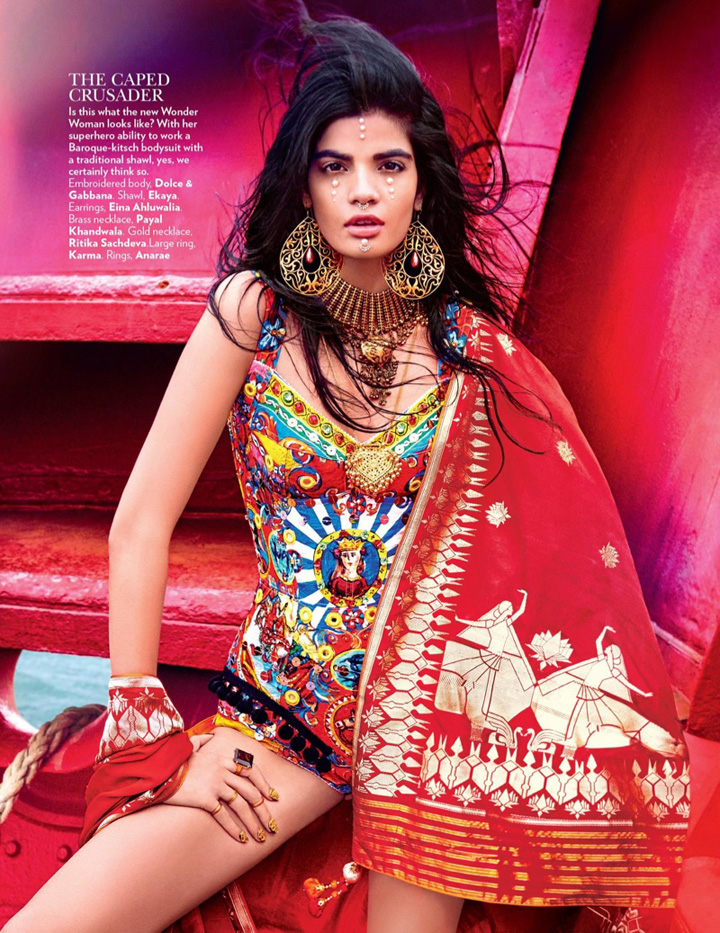 Bhumika Arora《Vogue》印度版2016年2月号