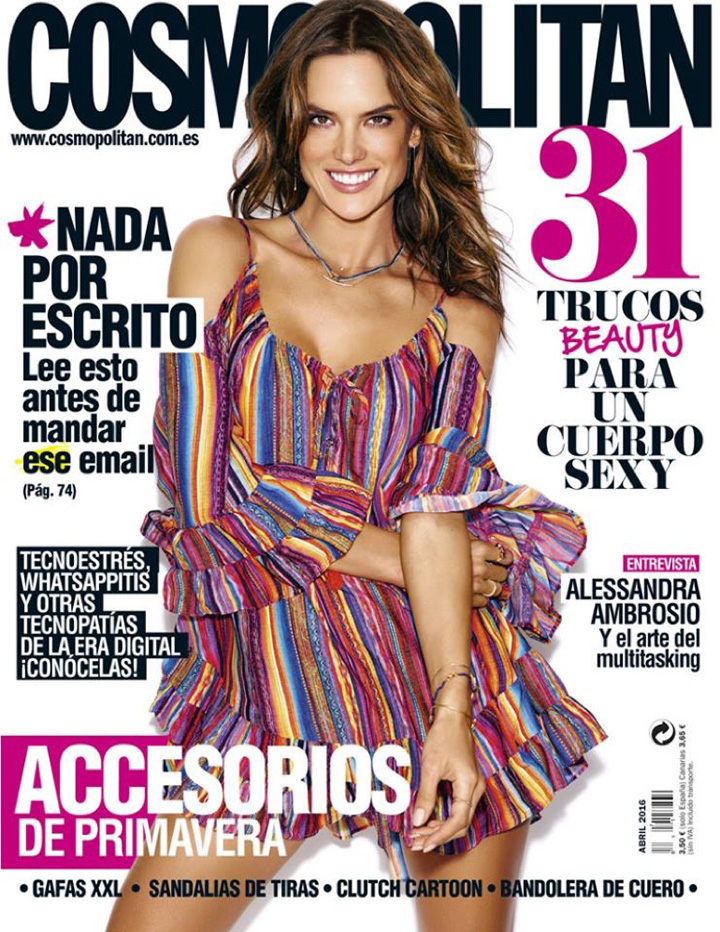 Alessandra Ambrosio《Cosmopolitan》西班牙版2016年4月号