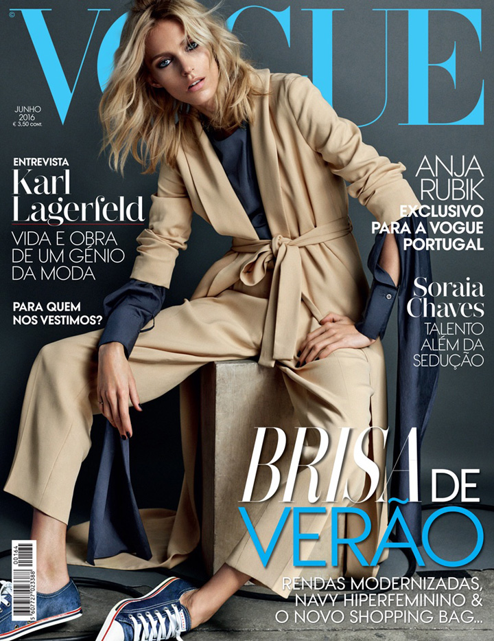 Anja Rubik《Vogue》葡萄牙版2016年6月号