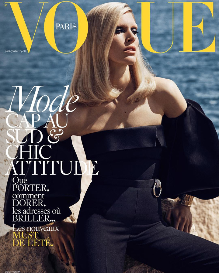 Iselin Steiro《Vogue》法国版2016年6/7月号