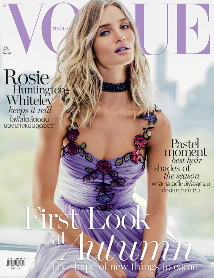 Rosie Huntington-Whiteley《Vogue》泰国版2016年7月号