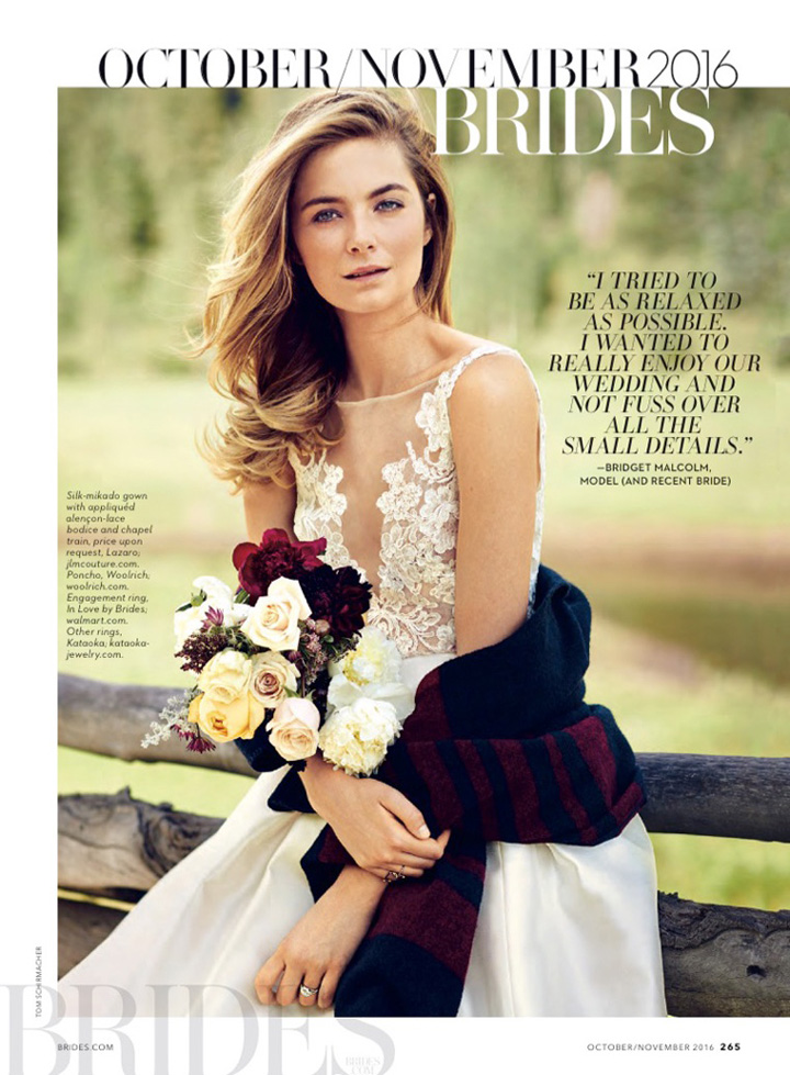 Bridget Malcolm《Brides》杂志2016年10-11月号
