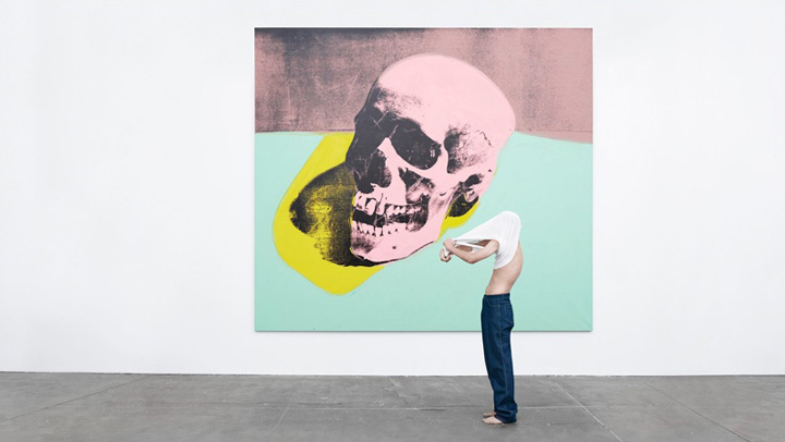 Andy Warhol: Skull,1976 © The Andy Warhol Foundation / ARS
Calvin Klein: Classic Denim Jeans (Archival Originals, 1982) with Classic Cotton Tank (Calvin Klein Underwear Est. 1981)
Photographed at The Andy Warhol Museum, Pittsburgh