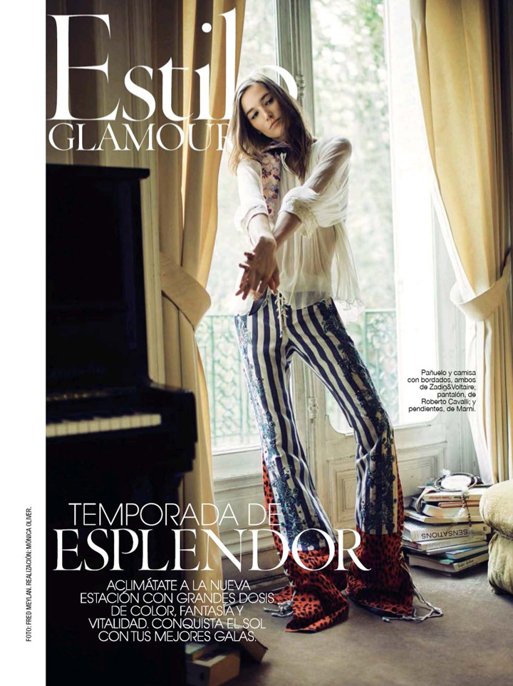 Josephine le Tutour《Glamour》西班牙版2017年4月号
