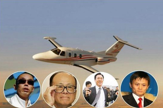 中国富豪崛起图解 私人飞机已成“标配”