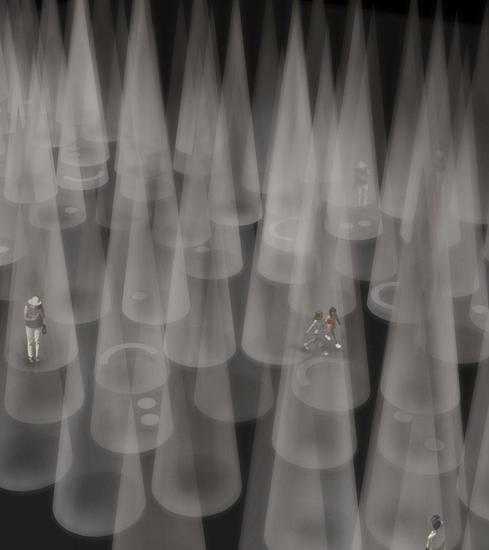 藤本壮介为 COS 在今年米兰展上设计的“光之森林”