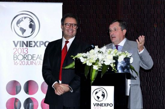 Vinexpo主席Xavier de Eizaguirre和总监Robert Beynat