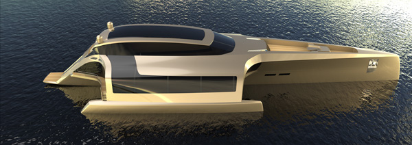 「Trimaran 210」豪华概念型三体船