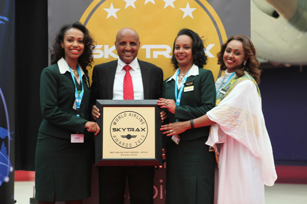 埃塞俄比亚航空荣获「Skytrax最佳人员服务奖」