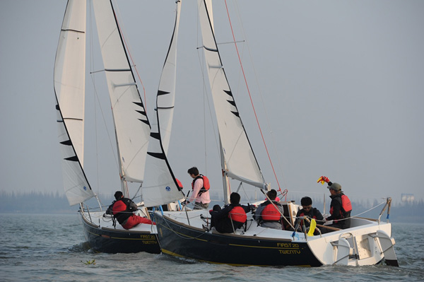 2013冬季淀山湖博纳多帆船赛完美收官