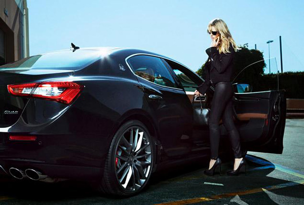 Maserati 请名模Heidi Klum拍摄广告大片