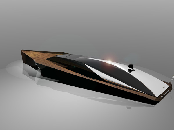 Aras Kazar 推出太阳能概念艇「蓝色和平」号